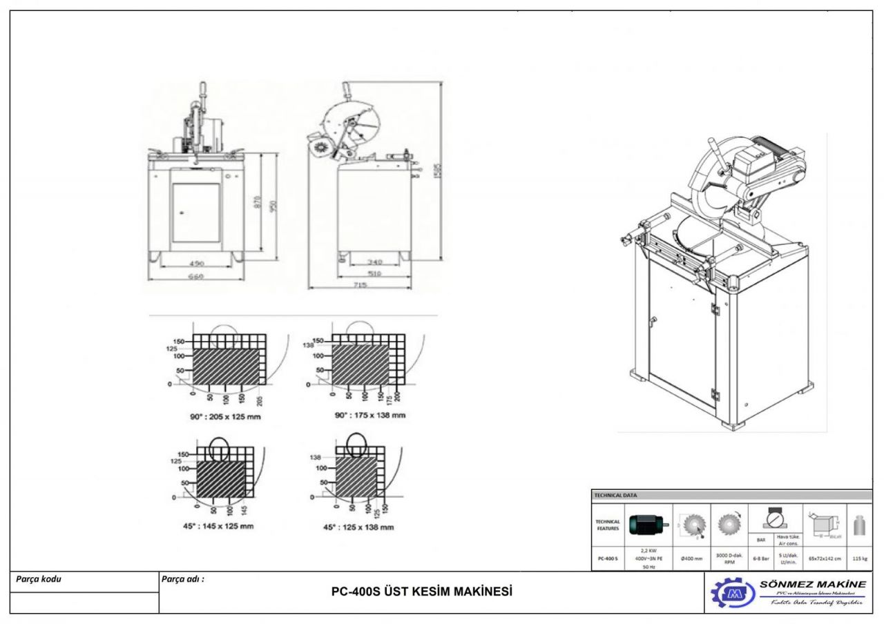 st Kesim Makinesi PC400S PC400S