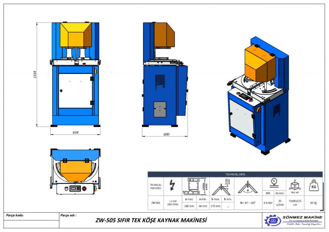 Sfr Tek Ke Kaynak Makinas ZW505 ZW505