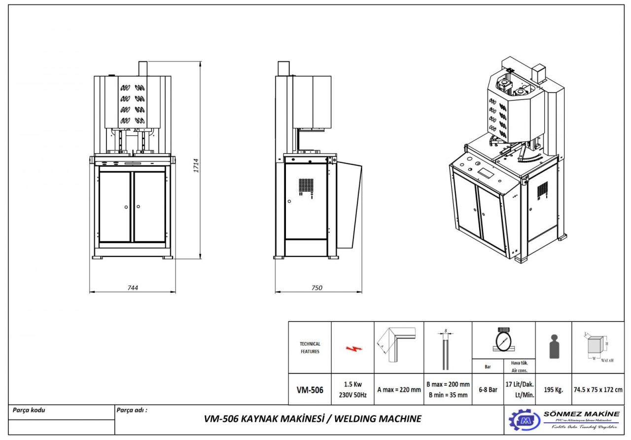 Profesyonel Seri Tek Ke Kaynak Makinesi VM506 VM506