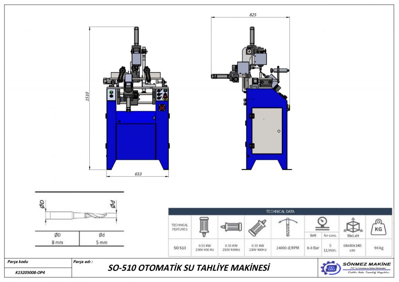 Otomatik Su Tahliye Makinesi SO-510 SO-510